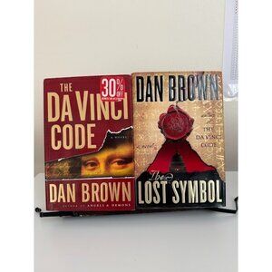 Dan Brown Lot 2 HC Books: The Da Vinci Code (2003) + The Lost Symbol (1st print)